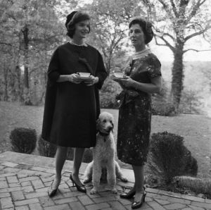 Jackie Kennedy Standing With Janet Auchincloss